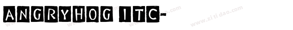 Angryhog ITC字体转换